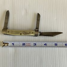 FRONTIER Vintage 3 Blade Folding Pocket Knife Razor Sharp Edge picture