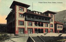 1912 ARIZONA POSTCARD: VIEW OF COPPER QUEEN HOTEL, BISBEE, AZ picture