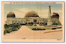 c1940's Griffith Park Planetarium & Observatory Los Angeles California Postcard picture