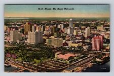 Miami FL-Florida, The Magic Metropolis, Advertisement, Antique Vintage Postcard picture
