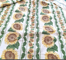 Sunflower Cotton Fabric Vintage 1980s  43