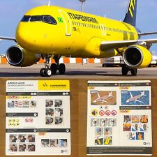 SAFETY CARD ITAPEMIRIM AIR BRASIL AIRBUS A320 TEST MODEL RARE picture