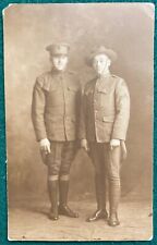 RPPC Soldiers Doughboy AEF WWI WW1 World War division patch real photo postcard picture