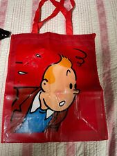 Tintin and snowy red shopper bag picture