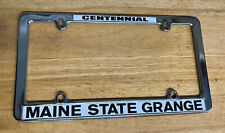 Maine State Grange Centennial Chrome Frame License Plate Holder picture