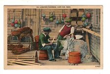 MA Lobster Fishermen Cape Cod  Vintage Postcard picture