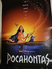POCAHONTAS Poster SIGNED RUSSELL MEANS. WALT DISNEY 18.5 X 27 NO COA picture