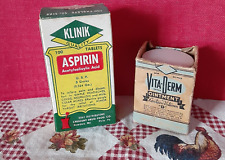 Vintage Klinik Aspirin New in Box Vita-Derm Ointment Theater TV Props Display picture