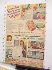newspaper ad 1946 American Weekly Palmolive Super Suds soap laundry detergent picture