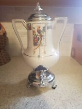 Vintage Royal Rochester Pheasant Porcelain Coffee Tea Percolator 1920 Art Deco picture
