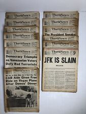 Kennedy Assasination Papers Leading up to and after his Killing - 13 papers  picture