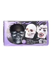 Wilton 3D Skull Cake Pan Cast Aluminum Mold Gothic Pirate Skeleton Halloween picture
