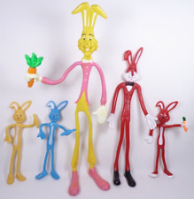 Vintage Easter Unlimited Bendable Bunny Rabbit Bendy Toy Lot picture