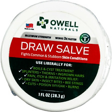 OWELL NATURALS Drawing Salve Ointment 1Oz, Ingrown Hair Treatment, Boil & Cyst picture