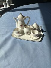 Mini Vintage Tea Set 10 Pc Made in Taiwan Gold Trim picture
