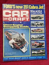 CAR CRAFT Magazine July 1971 – Giant Engine Swapping Guide Ford's 351 Cobra Jet picture