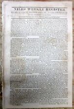 1820 newspaper DISCOVERY OF THE NORTHWEST PASSAGE +US takes over Spanish FLORIDA picture