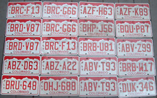 Lot of 20 RED COLORADO License Plates includes many pairs picture