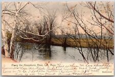 1906 Along The Housatonic River Lee Massachusetts MA Trees Posted Postcard picture