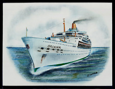 Original Art Work.. ss ORIANA..P&O Cruises .Ocean liner/ cruise ship 1962- 1981 picture