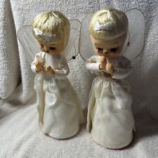 Vintage Nylon/Tulle Angel Christmas Ornaments Lot 2 Japan B84 picture