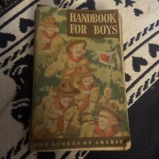 Vintage Boy Scouts, Handbook for Boys 1949, Great Advertisements in the book picture
