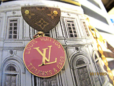 LV VUITTONS  ZIP PULL  charm  29x25MM , mauve pink, GOLD  tone,   THIS IS FOR 1 picture