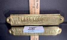 Vintage Solid Brass 1st FIRST CLASS ACCOUNTANT Sign Placque picture
