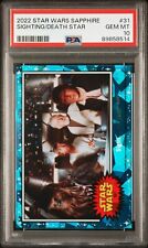 (PSA 10) 2022 Star Wars Sapphire #31, Sighting The Death Star picture