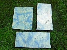 Vintage~Linoleum Flooring~Craft Scraps~3 Pieces~Blue Cloudy Sky Colors~Dreamy picture