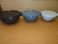 Tupperware Wonderlier 6 Piece Storage Bowl Set Country Blue Shades picture
