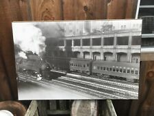 Photo of Train On Board Pennsylvania Railroad Locomotive Passenger Cars 36x23  picture