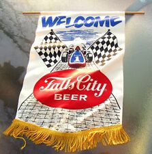 1971 Banner Year Inc. WELCOME Falls City Beer Race Car Banner Indy Car CLEAN wow picture