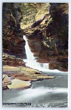 c1913 Central Cascade Watkins Glen New York Vintage Schuyler County NY Postcard picture