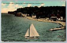 Cleveland, Ohio - On Lake Erie's Shore, Lakewood Yacht Club - Vintage Postcard picture