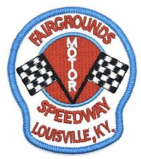Fairgrounds Speedway Louisville KY Kentucky Racing Vintage Style Retro Patch picture