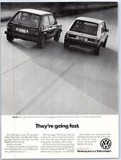 Volkswagen Rabbit GTI Black & White GOING FAST Hatchback 1983 Print Ad 8