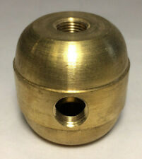 New Large Turned Brass 2 Pc. Cluster Body, 2 Light, 1/8F Tap, Unfinished #CB450A picture