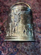 Vintage Brass Bucket England ~11”High 11
