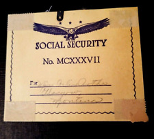 Vintage H. Fishlove & Co Social Security Panties Card dated 1944 picture