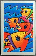 Fish Vintage Single Swap Playing Card Ace Spades picture