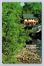 ME-Maine, Blue Hill Village, Mill Stream, Scenic View, Vintage Postcard picture
