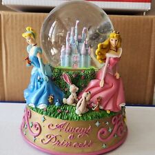 Rare Authentic Disney Retired Always A Princess Large Snow Globe Music Vintage picture
