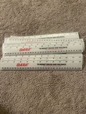 🚫 Vintage *RARE* D.A.R.E. To Resist Drugs And Violence 12” Plastic Ruler *RARE* picture