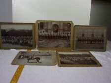 German Royal guard soldiers 1900s VINTAGE photo lot military Pickelhaube helmets picture