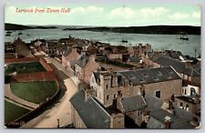 Postcard Scotland Shetland Lerwick From Town Hall picture