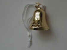 NIB Waterford Golden Bell Ornament #1059614 picture