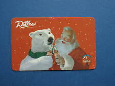 1994 Dillions Food Stores Santa and Polar Bear sharing a Coke 60min card picture