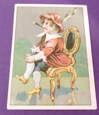 ANTIQUE VICTORIAN TRADE CARD DIAMOND DYES & PAINT COLORFUL SCRAPBOOK CRAFT picture