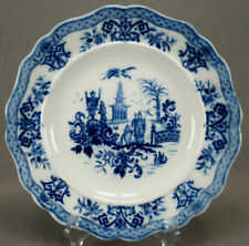 Schlaggenwald Blue & White Chinoiserie 9 3/4 Inch Dinner Plate Circa 1847-1867 B picture
